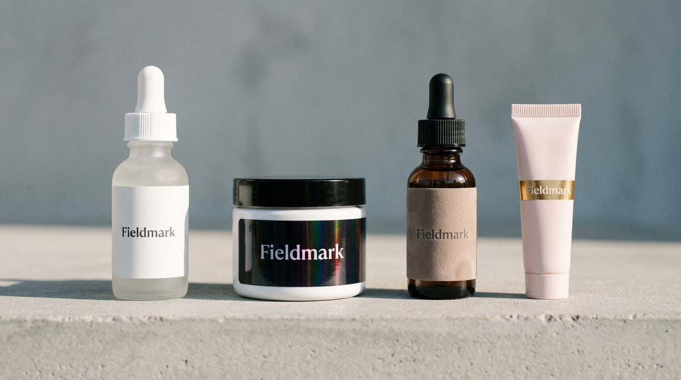 Cosmetic label finishes: gloss, silk, or no lamination at all