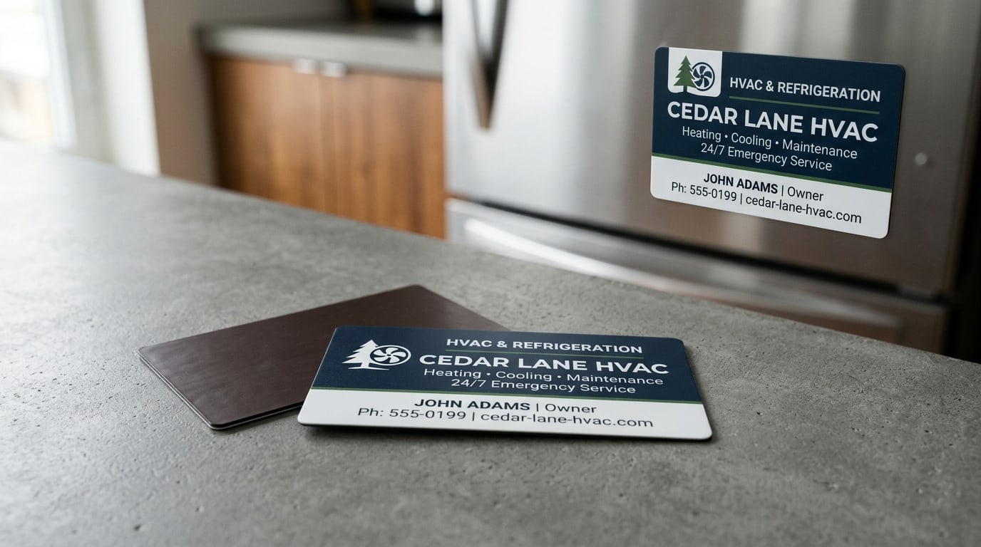 Magnet business cards: when fridge and truck use cases earn the upcharge