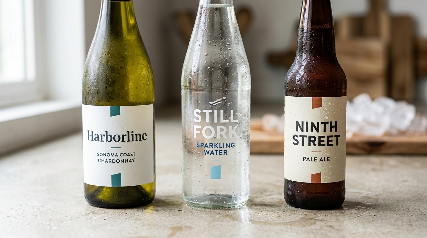 Wine and beverage label durability: surviving the ice bucket