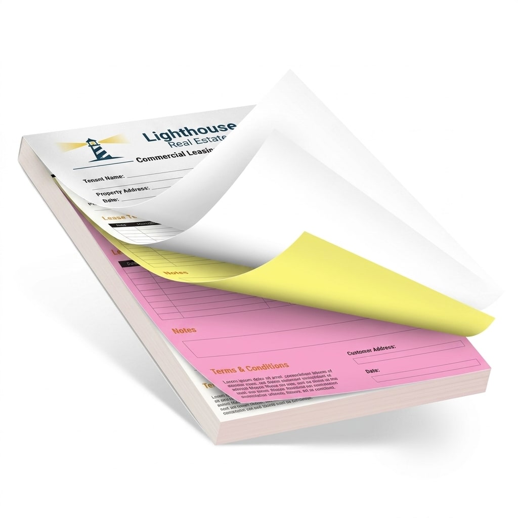 3-part NCR Form Pads w Wraparound Cover