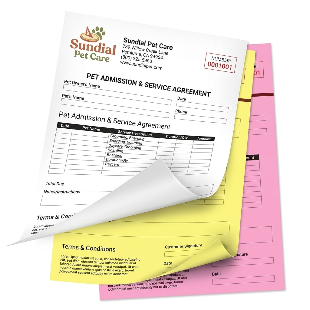3-part NCR Forms w Variable Numbering