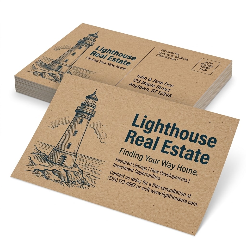 Brown Kraft Postcards