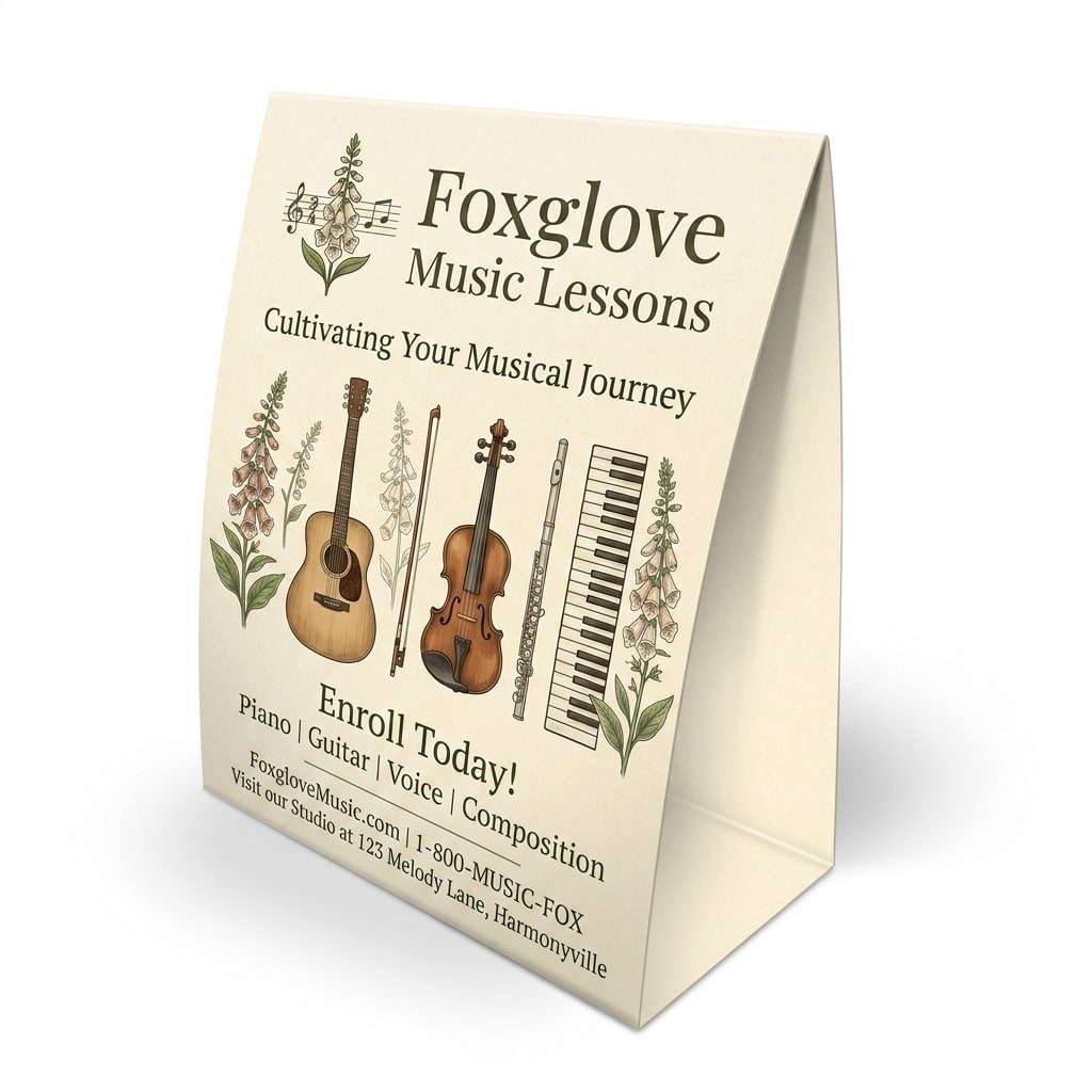 Natural Table Tents