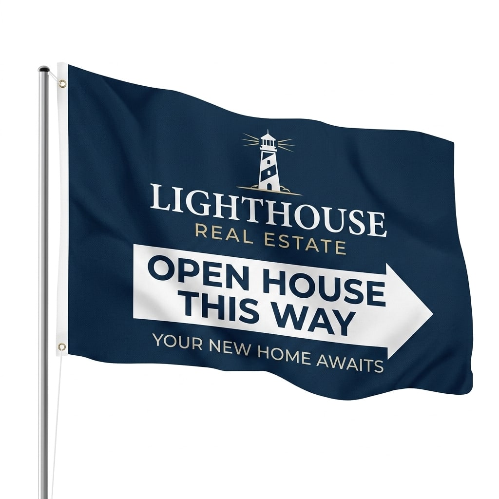 Single Sided Pole Flags