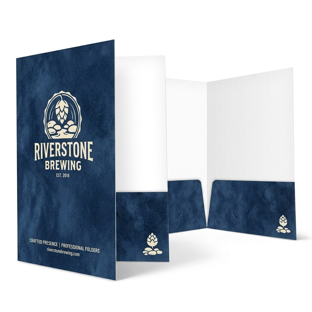 Suede Presentation Folder