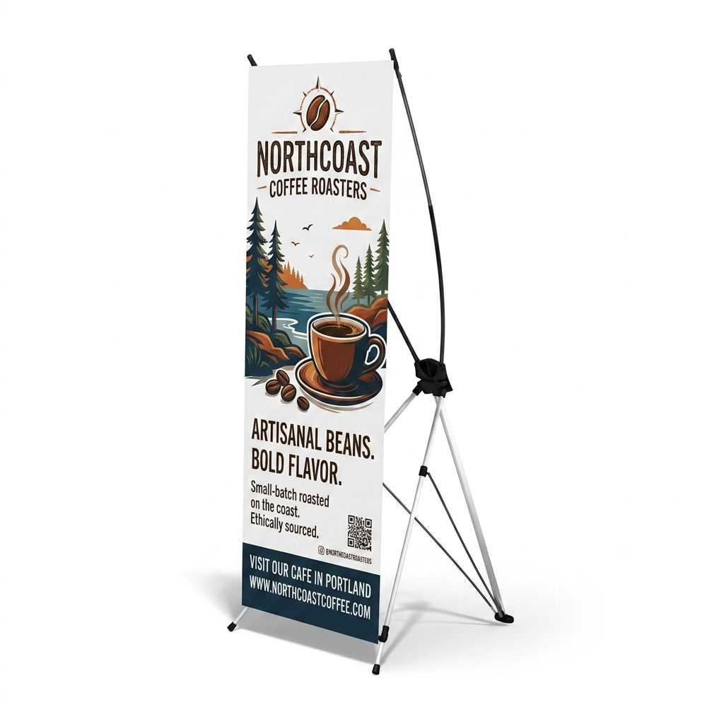 X-Style Collapsible Outdoor Banner Stands